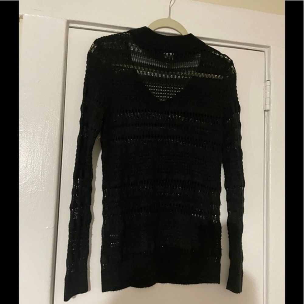 Soho Jeans Black Knit Long sleeve Long Top Size Small